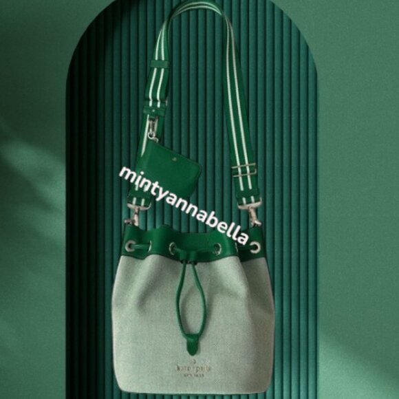 Kate Spade Rosie Bucket Bag in Green Bean - Picture 6 of 14